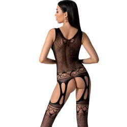 Passion - Bs099 Bodystocking Noir Taille Unique
